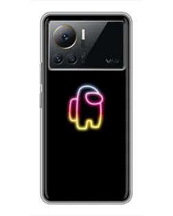 Чехол для Infinix Note 12 2023 с картинкой «Among Us градиент»