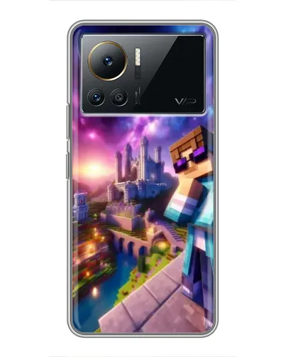 Чехол для Infinix Note 12 2023 с картинкой «Стив и космос»