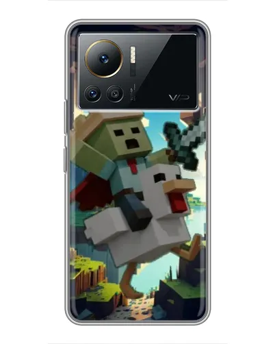Чехол для Infinix Note 12 2023 с картинкой «Стив и гусь»