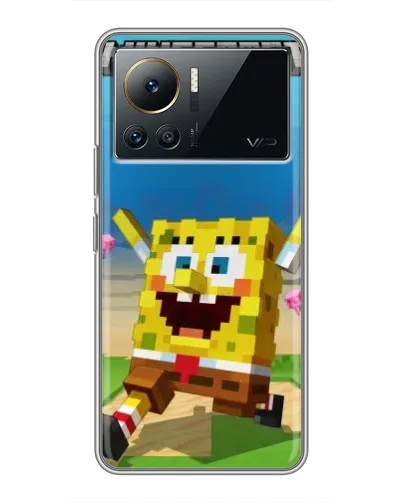 Чохол для Infinix Note 12 2023 з картинкою «Губка Боб Minecraft» Чохол для Infinix Note 12 2023 з картинкою «Губка Боб Minecraft»