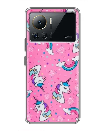 Чехол для Infinix Note 12 2023 с картинкой «Unicorn паттерн розовый» Чехол для Infinix Note 12 2023 с картинкой «Unicorn паттерн розовый»