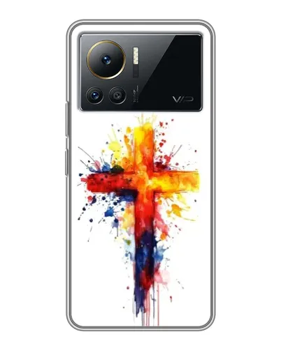 Чехол для Infinix Note 12 2023 с картинкой «Акварельный крест» Чехол для Infinix Note 12 2023 с картинкой «Акварельный крест»