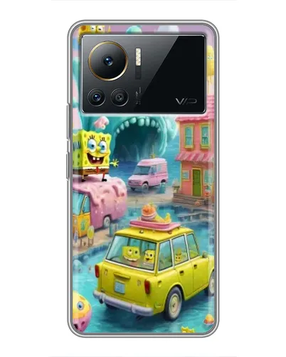 Чехол для Infinix Note 12 2023 с картинкой «Монстр-трак приключения»