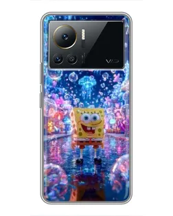 Чехол для Infinix Note 12 2023 с картинкой «Неоновый океан»