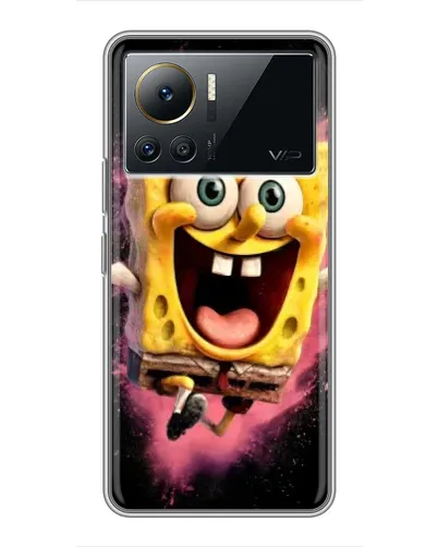 Чехол для Infinix Note 12 2023 с картинкой «Взрывной Спанч Боб»