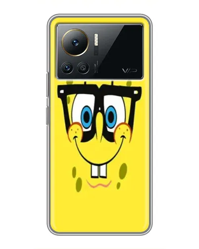 Чехол для Infinix Note 12 2023 с картинкой «Минималистичный Спанч Боб» Чехол для Infinix Note 12 2023 с картинкой «Минималистичный Спанч Боб»