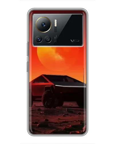 Чехол для Infinix Note 12 2023 с картинкой «Cybertruck на Марсе»