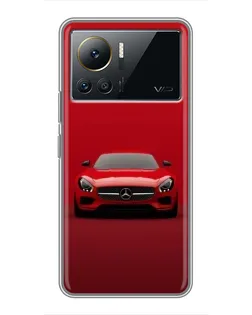 Чехол для Infinix Note 12 2023 с картинкой «Красный Mercedes AMG»