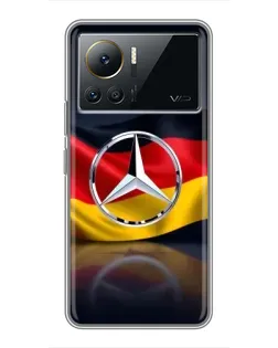 Чехол для Infinix Note 12 2023 с картинкой «Mercedes — флаг Германии»