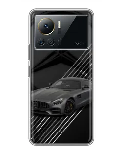 Чехол для Infinix Note 12 2023 с картинкой «Mercedes AMG — графика»