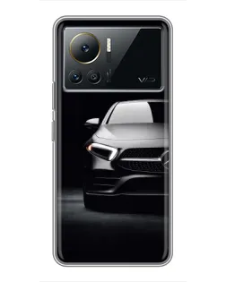 Чехол для Infinix Note 12 2023 с картинкой «Свет фар Mercedes»