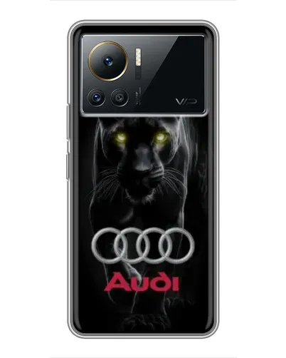 Чехол для Infinix Note 12 2023 с картинкой «Пантера и Audi»