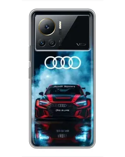 Чехол для Infinix Note 12 2023 с картинкой «Audi Sport — неон»