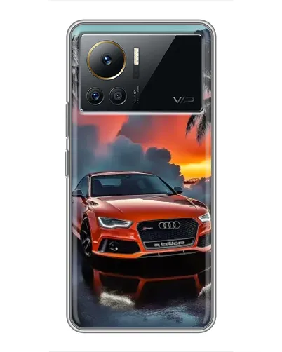 Чехол для Infinix Note 12 2023 с картинкой «Audi — закат»