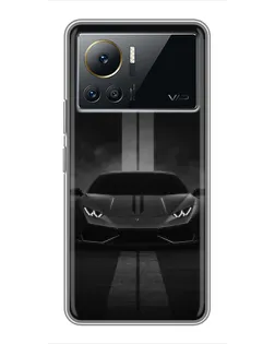 Чехол для Infinix Note 12 2023 с картинкой «Lamborghini симметрия дорог»