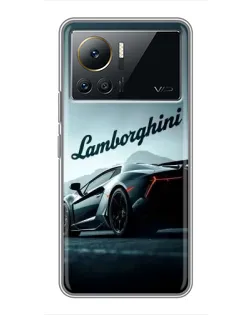 Чехол для Infinix Note 12 2023 с картинкой «Классическая надпись Lamborghini»