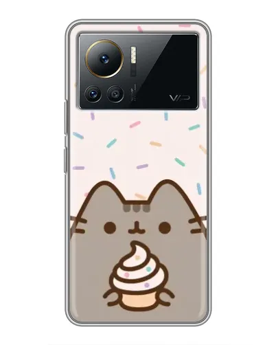 Чехол для Infinix Note 12 2023 с картинкой «Пушин с кексом» Чехол для Infinix Note 12 2023 с картинкой «Пушин с кексом»
