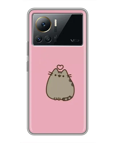 Чехол для Infinix Note 12 2023 с картинкой «Pusheen сердце» Чехол для Infinix Note 12 2023 с картинкой «Pusheen сердце»