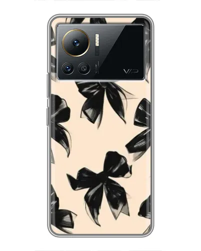 Чехол для Infinix Note 12 2023 с картинкой «Паттерн черные банты» Чехол для Infinix Note 12 2023 с картинкой «Паттерн черные банты»