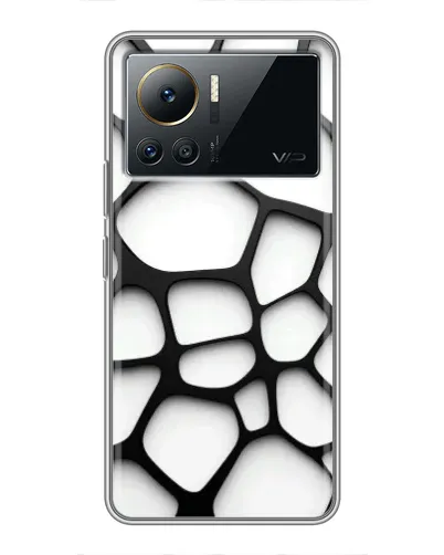 Чехол для Infinix Note 12 2023 с картинкой «Белая объемная сетка»