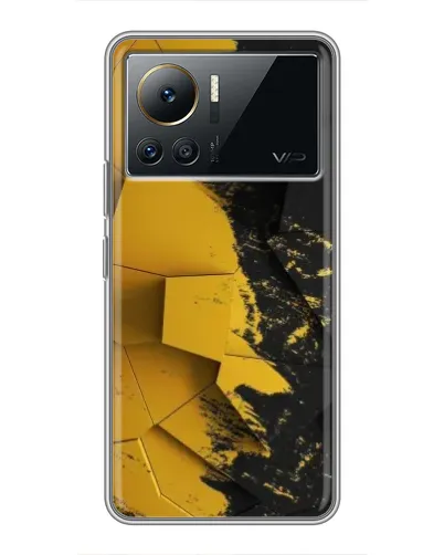 Чехол для Infinix Note 12 2023 с картинкой «Золотые осколки геометрии»