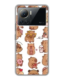 Чехол для Infinix Note 12 2023 с картинкой «Стикерпак с капибарами»