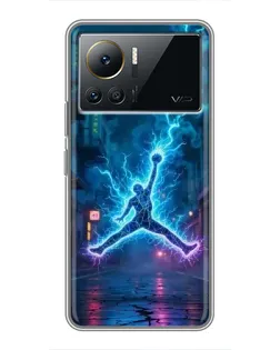 Чехол для Infinix Note 12 Pro (4G) с картинкой «Jordan Gold Jumpman»