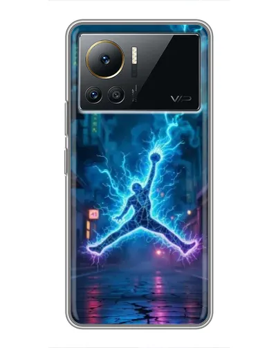 Чехол для Infinix Note 12 Pro (4G) с картинкой «Jordan Gold Jumpman»