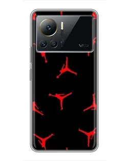Чехол для Infinix Note 12 Pro (4G) с картинкой «Jordan Red Pattern»