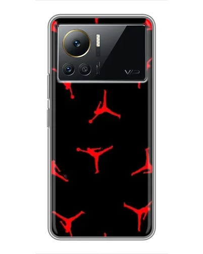Чехол для Infinix Note 12 Pro (4G) с картинкой «Jordan Red Pattern»