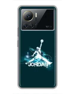 Чехол для Infinix Note 12 Pro (4G) с картинкой «Jordan Blue Fire»