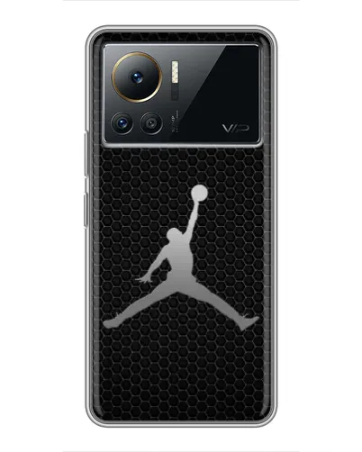 Чехол для Infinix Note 12 Pro (4G) с картинкой «Jordan Dark Carbon»