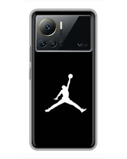 Чехол для Infinix Note 12 Pro (4G) с картинкой «Jordan Silhouette»