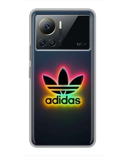 Чехол для Infinix Note 12 Pro (4G) с картинкой «Неоновый Adidas»
