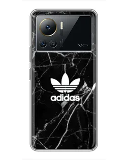 Чехол для Infinix Note 12 Pro (4G) с картинкой «Белый мрамор Adidas»