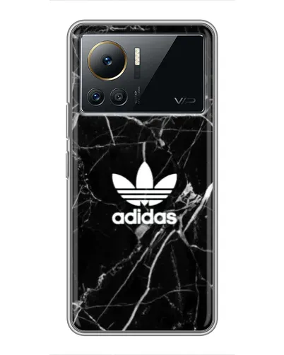 Чехол для Infinix Note 12 Pro (4G) с картинкой «Белый мрамор Adidas»