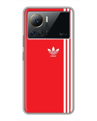Чехол для Infinix Note 12 Pro (4G) с картинкой «Красный минимализм Adidas»