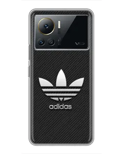 Чехол для Infinix Note 12 Pro (4G) с картинкой «Adidas Карбоновая текстура»