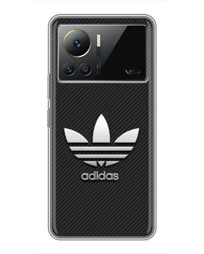 Чехол для Infinix Note 12 Pro (4G) с картинкой «Adidas Карбоновая текстура»