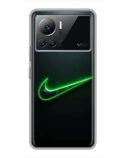 Чехол для Infinix Note 12 Pro (4G) с картинкой «Неоновый контур Nike»