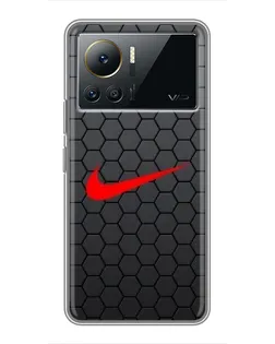 Чехол для Infinix Note 12 Pro (4G) с картинкой «Nike — карбоновая сетка»