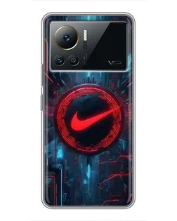 Чехол для Infinix Note 12 Pro (4G) с картинкой «Техногенный стиль Nike»