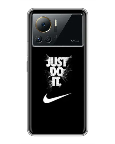 Чехол для Infinix Note 12 Pro (4G) с картинкой «Текстовый принт Nike»