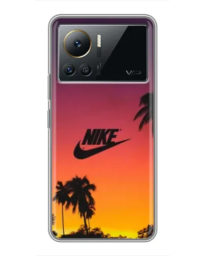 Чехол для Infinix Note 12 Pro (4G) с картинкой «Nike на закате солнца»