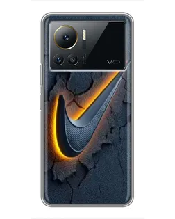 Чехол для Infinix Note 12 Pro (4G) с картинкой «Объемный логотип Найк»