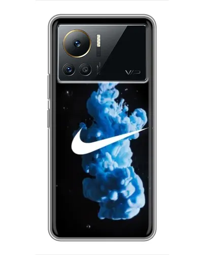Чехол для Infinix Note 12 Pro (4G) с картинкой «Nike и синий дым»