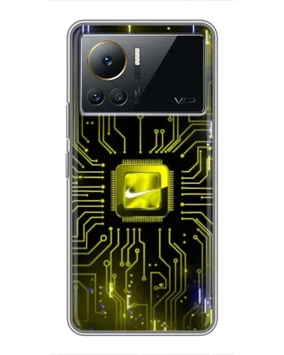 Чехол для Infinix Note 12 Pro (4G) с картинкой «Nike — золотая искра»