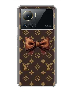 Чехол для Infinix Note 12 Pro (4G) с картинкой «LV с бантом»