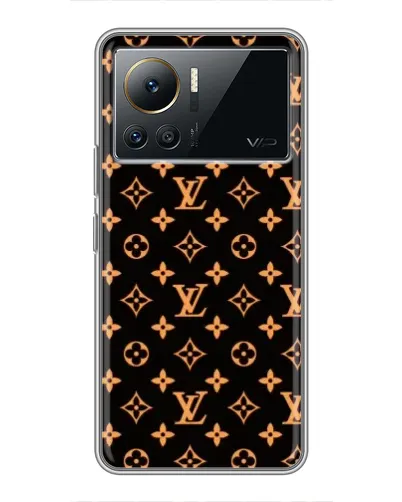 Чехол для Infinix Note 12 Pro (4G) с картинкой «Золотая монограмма LV» Чехол для Infinix Note 12 Pro (4G) с картинкой «Золотая монограмма LV»