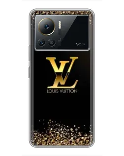 Чехол для Infinix Note 12 Pro (4G) с картинкой «LV — золотые искры»